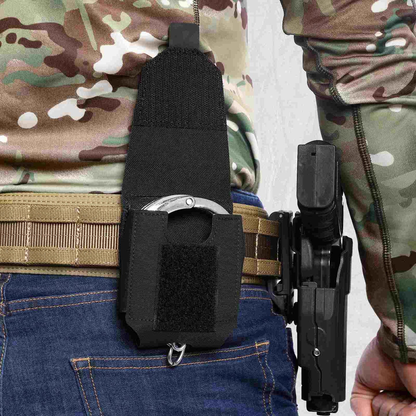 Votagoo Duty Handcuff Pouch – MOLLE Holster for Duty Belt