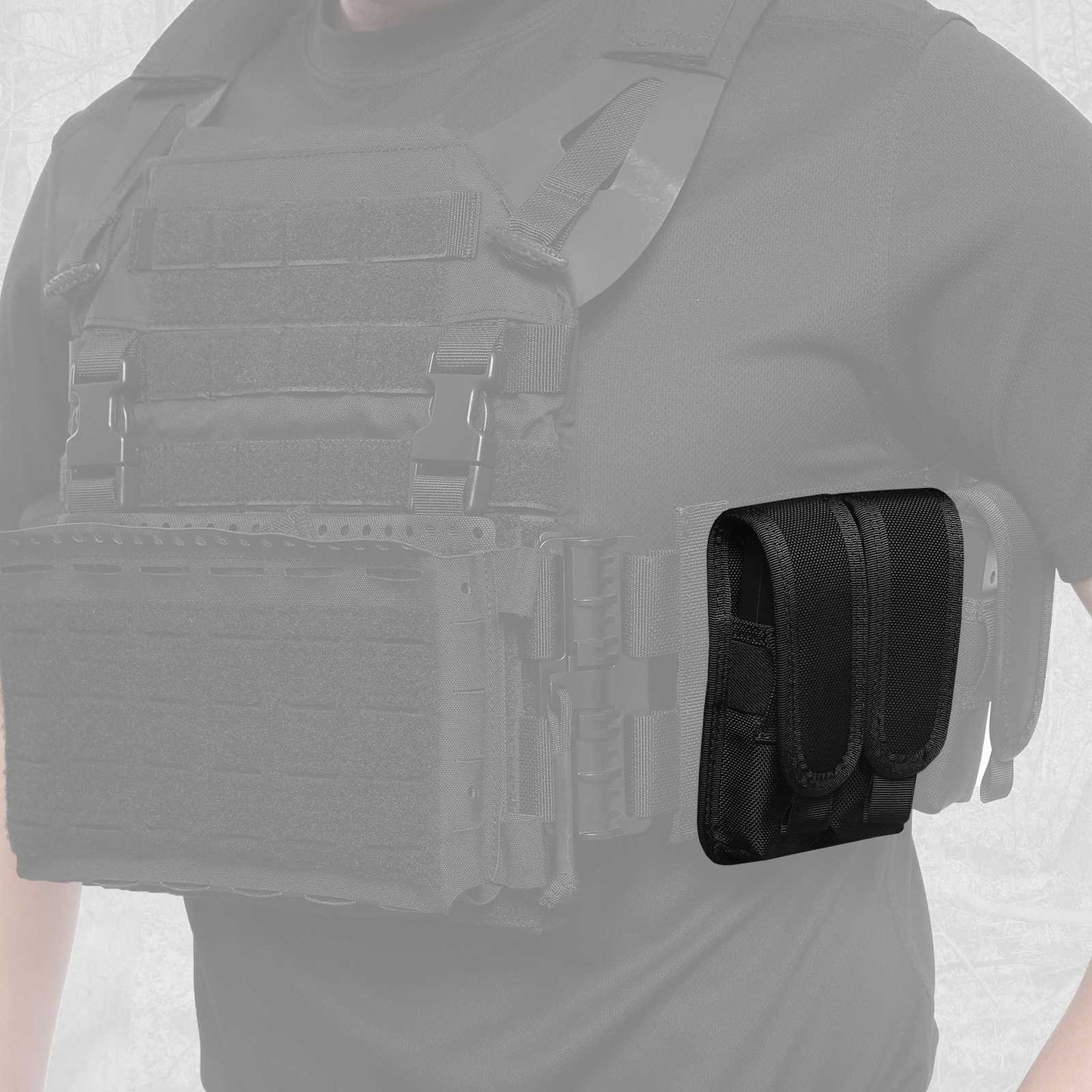 Votagoo Single Double Nylon Mag Pouch for Duty Belt Pistol Magazine Holster