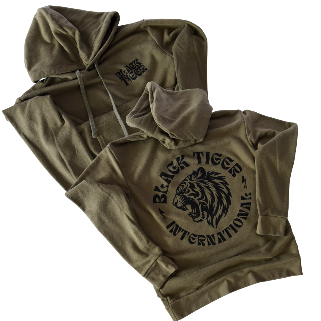 Attack Tiger Logo Hoodie OG Green
