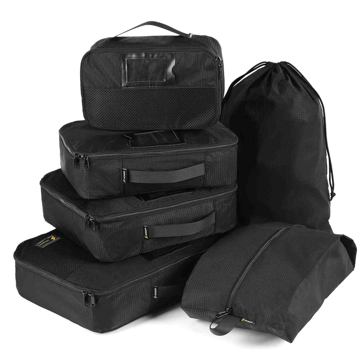 Votagoo Tactical Packing Cubes 6 Packs Lightweight Luggage Set Packing