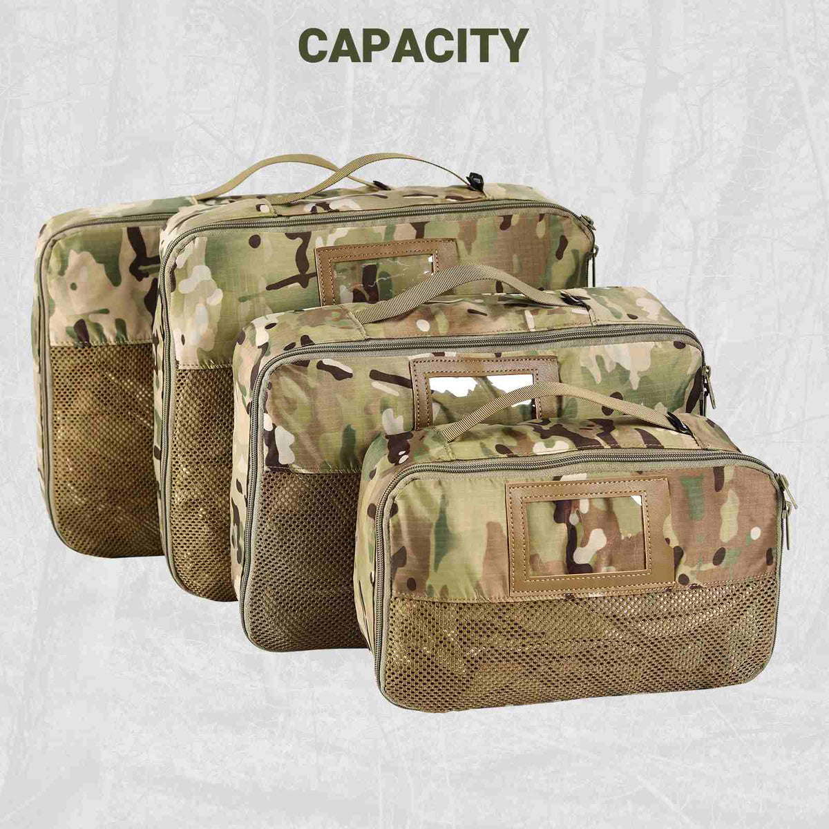 Votagoo Tactical Packing Cubes 6 Packs Lightweight Luggage Set Packing