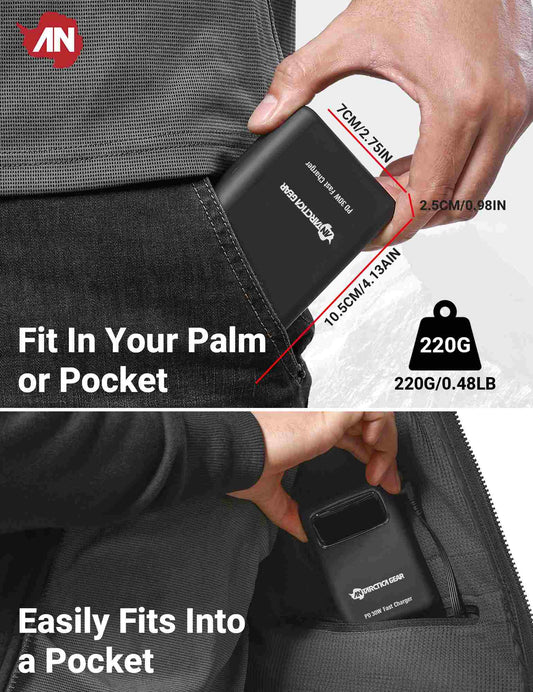 ANTARCTICA GEAR 15000mAh 12V Portable Battery, PD 30W and QC 4.0 Fast Charger Battery