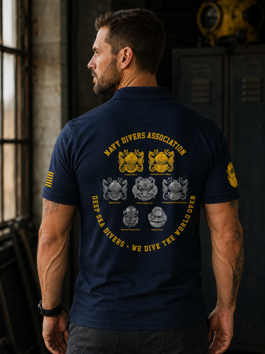 U.S. Navy Deep Sea Divers Polo