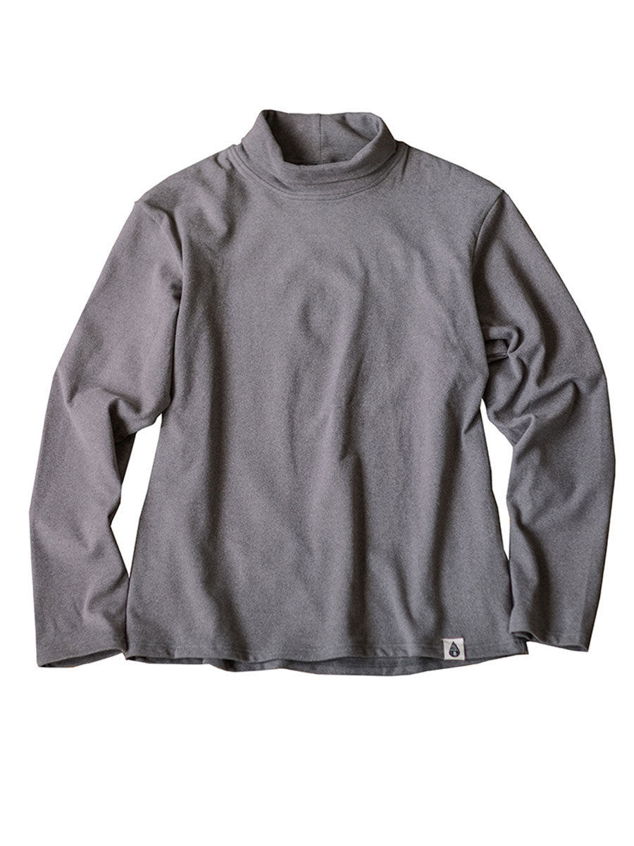 Classic Fit Suede-Patch Turtleneck