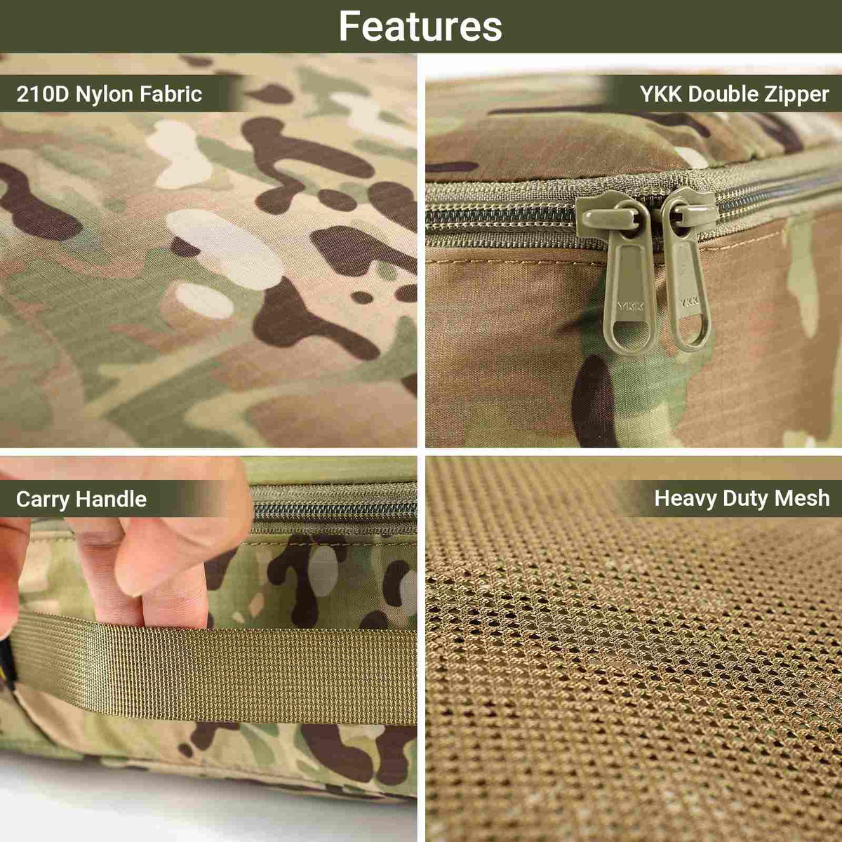 Votagoo Tactical Packing Cubes 6 Packs Lightweight Luggage Set Packing