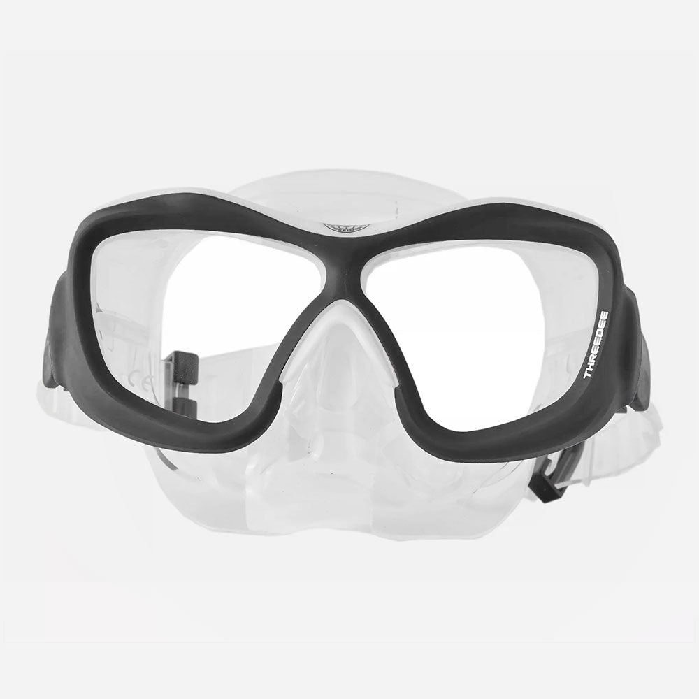 ThreeDee Mask Black/White, Clear Skirt