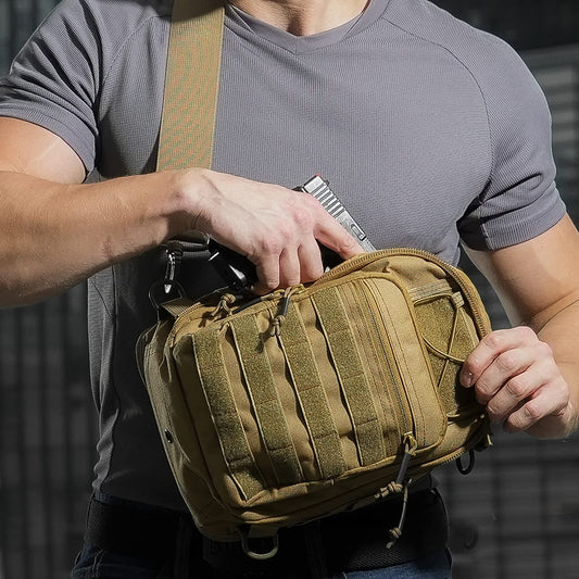 Military Anti-Cut Waterproof Tactical Range Sling Bag
