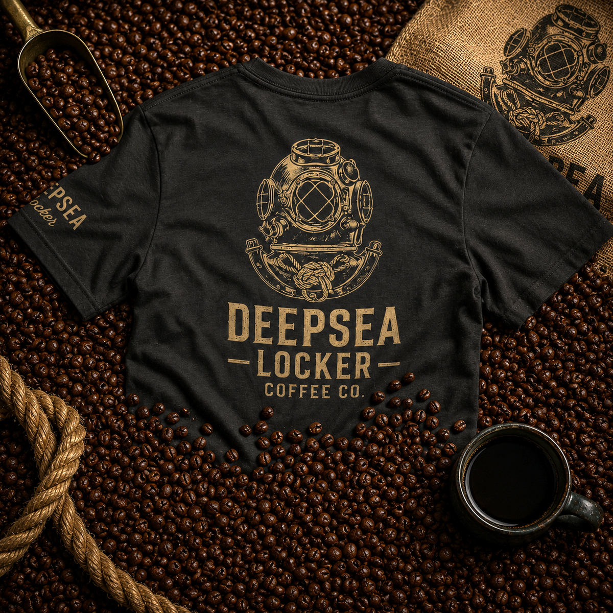 DEEPSEA LOCKER COFFEE Vintage Collection T-Shirt
