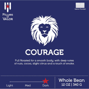 Courage Dark Roast Coffee – Empower Our Heroes | Pillars of Valor