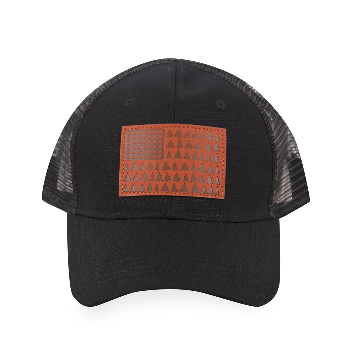 American Flag (Trees) - Trucker Mesh Hat