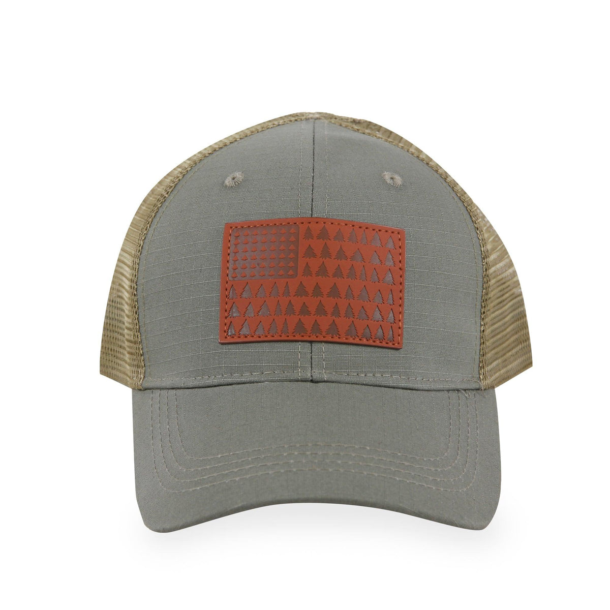 American Flag (Trees) - Trucker Mesh Hat