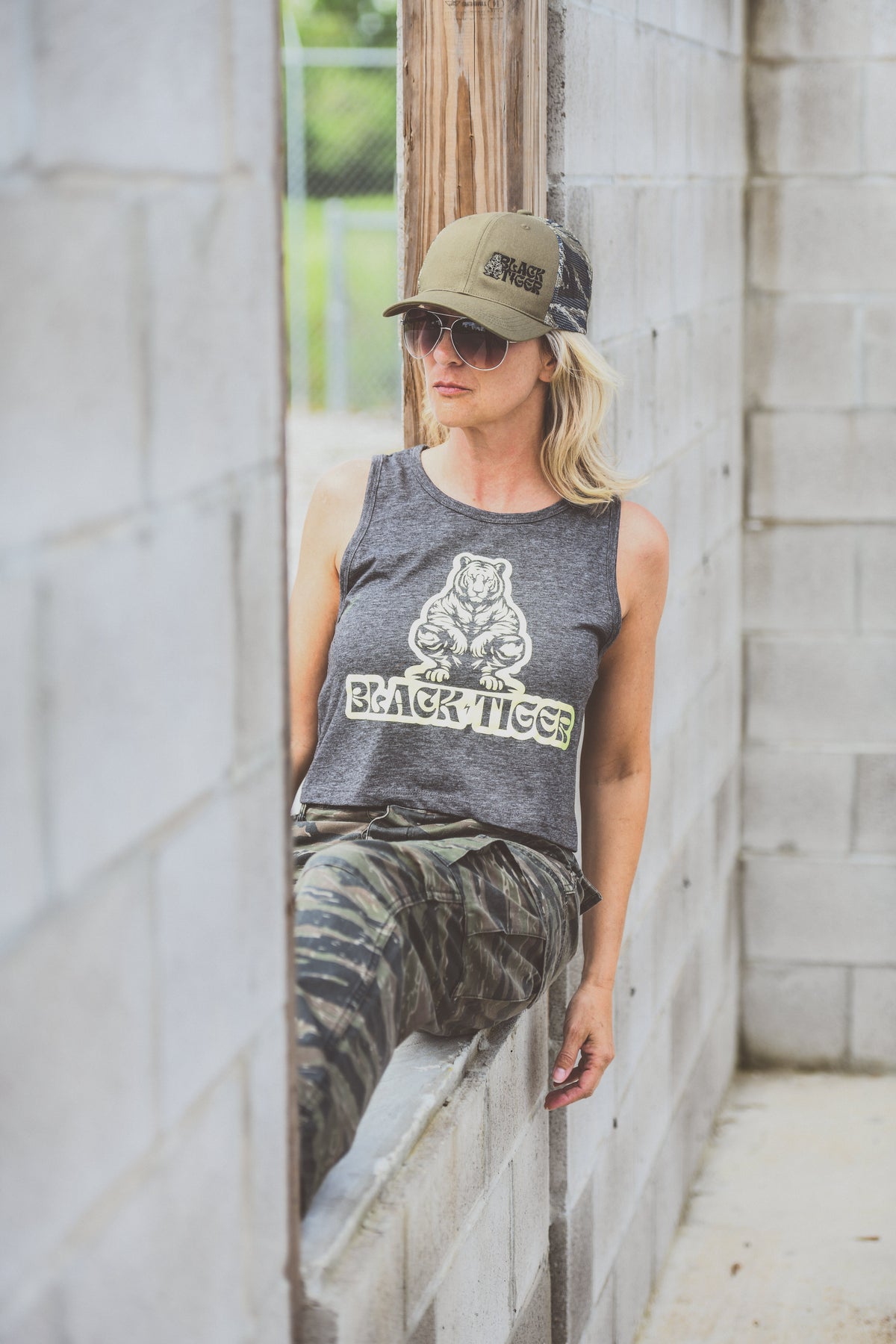 Black Tiger Tiger Stripe Hat