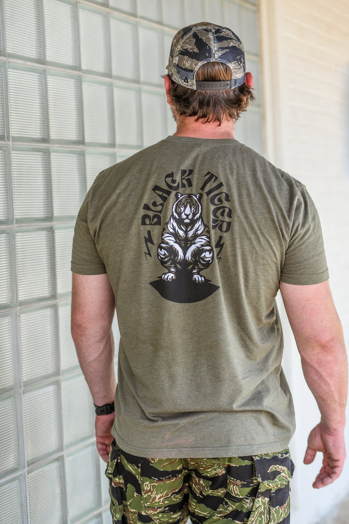 Black Tiger Logo Tee Shirt