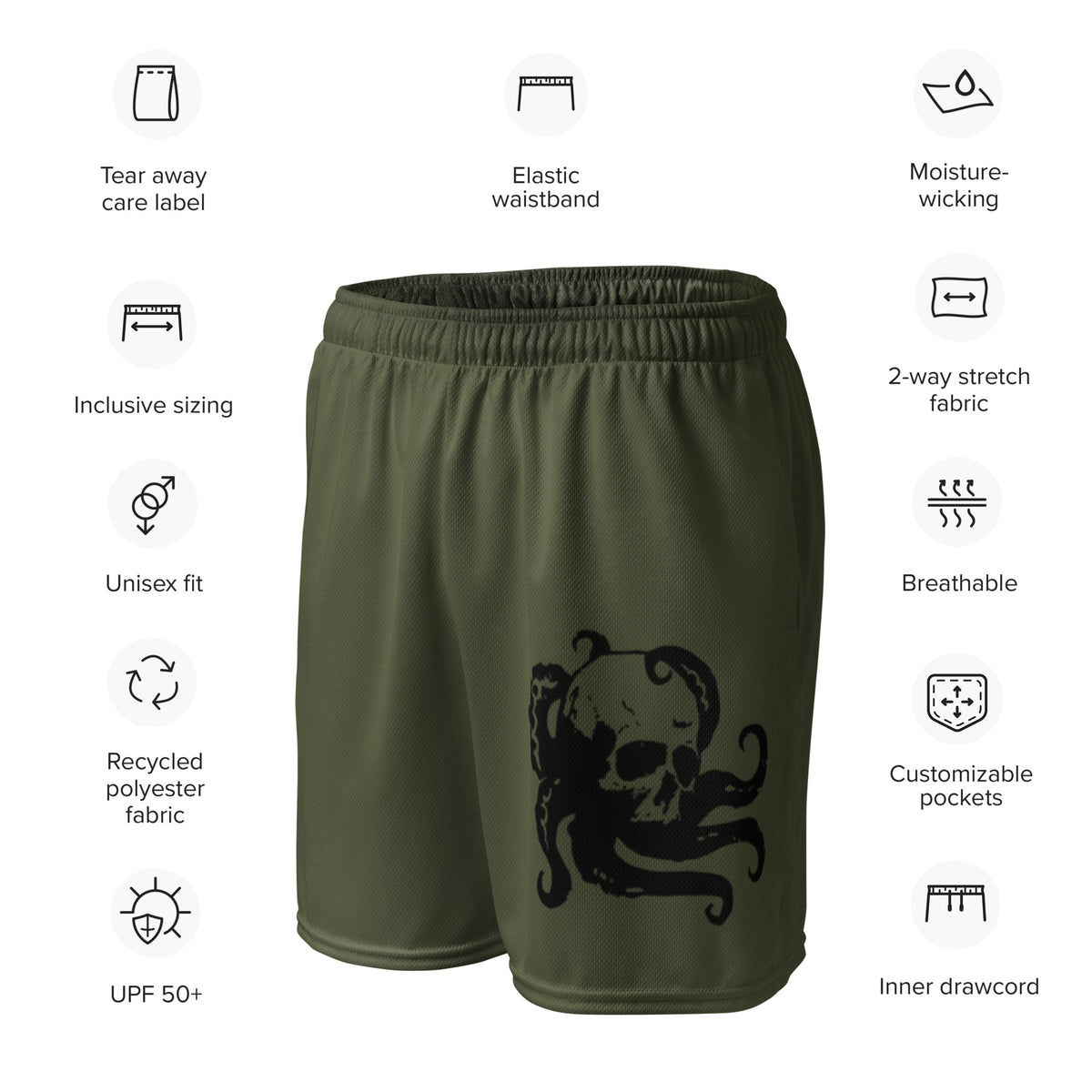 Pantalones cortos de malla unisex DeepSea Locker Athlete