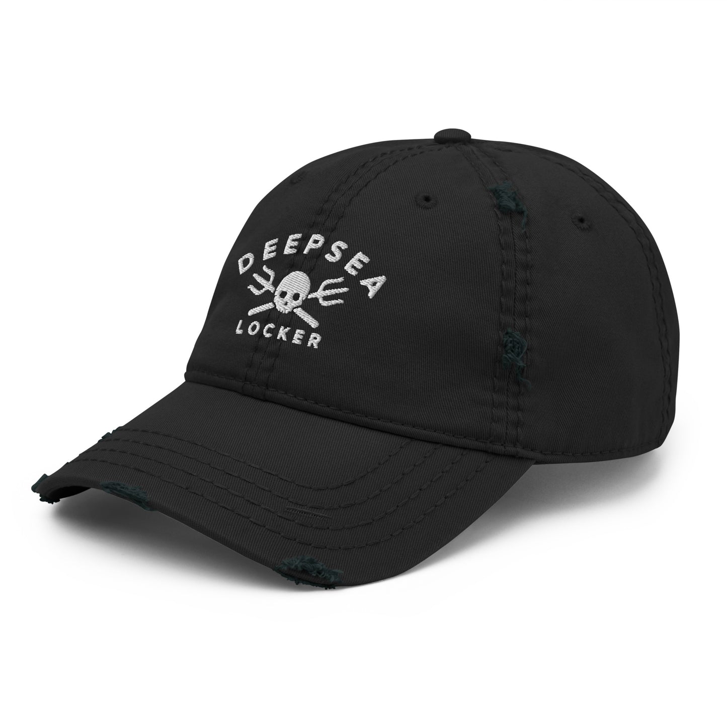 Gorra de papá con calavera desgastada DEEPSEA
