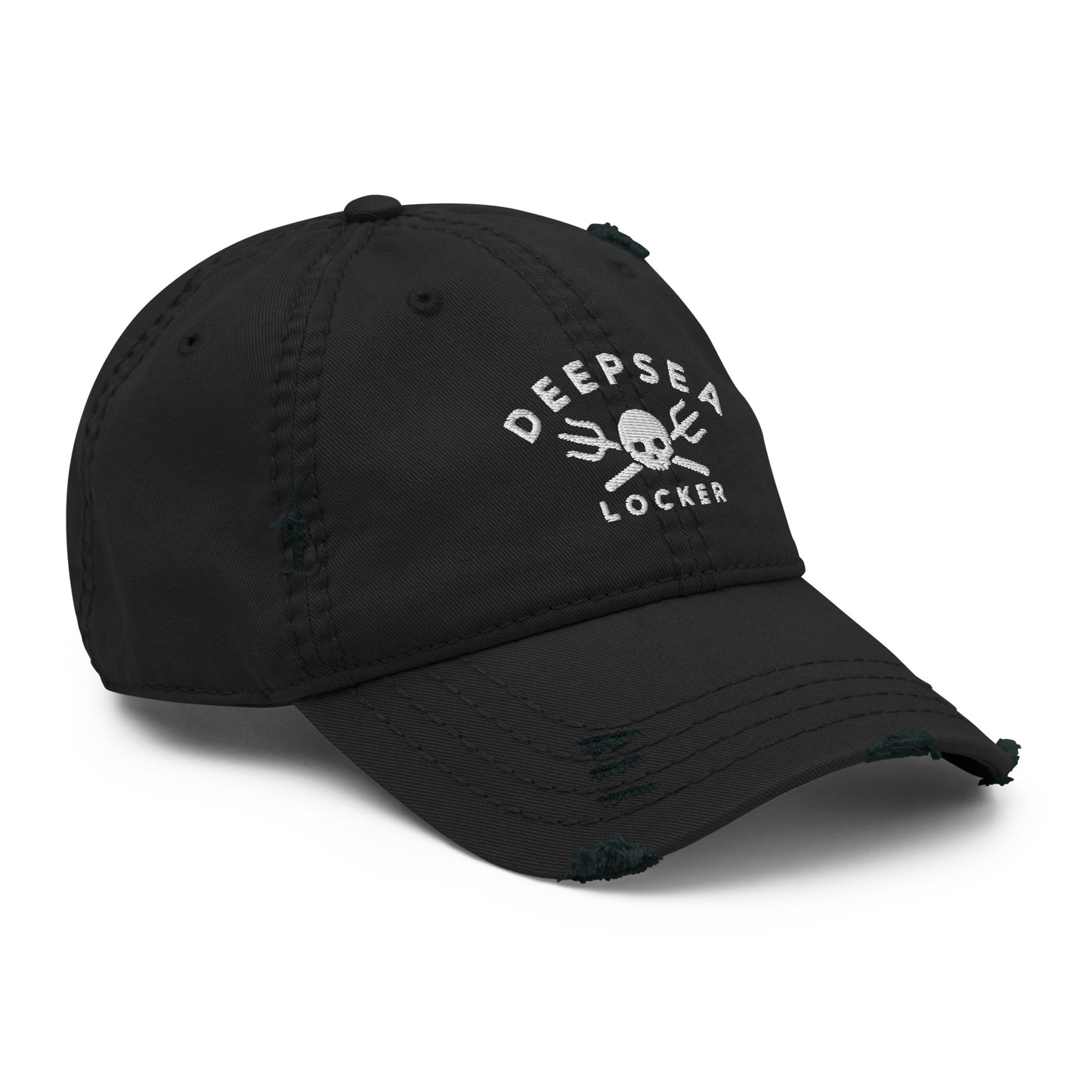 Gorra de papá con calavera desgastada DEEPSEA