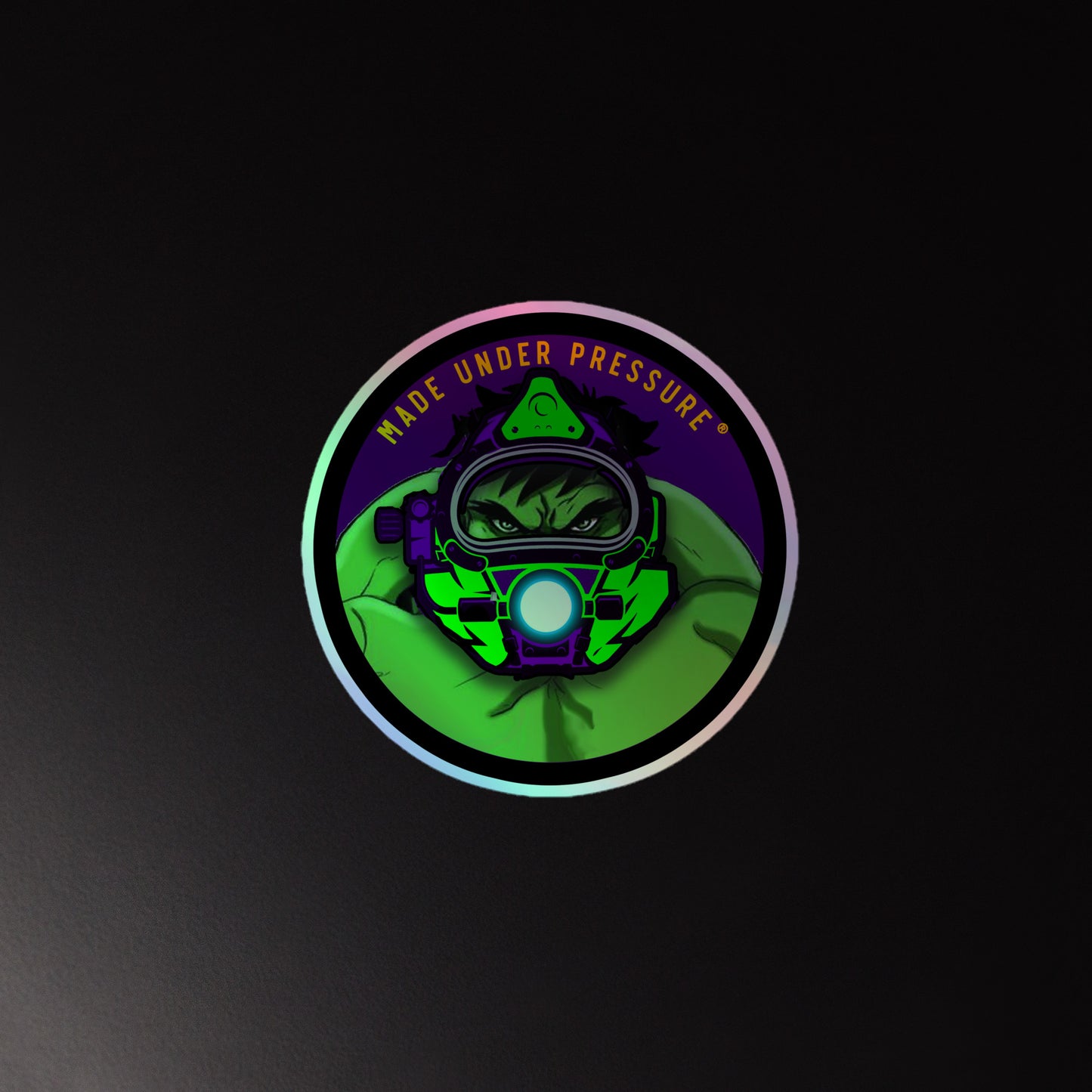 Pegatinas holográficas fabricadas bajo presión/en alta mar