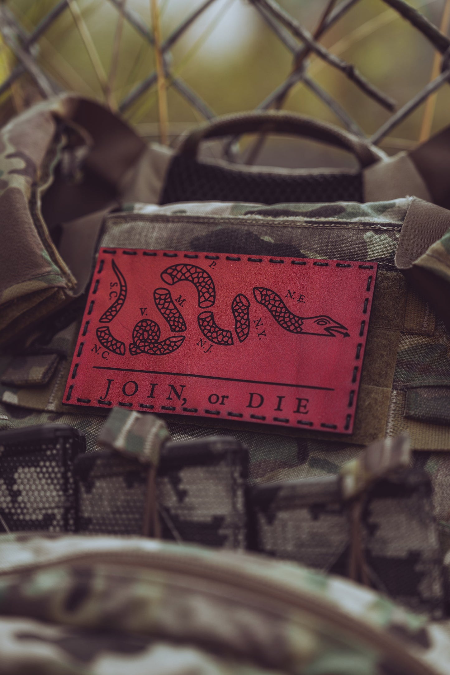 Join or Die Leather Patch