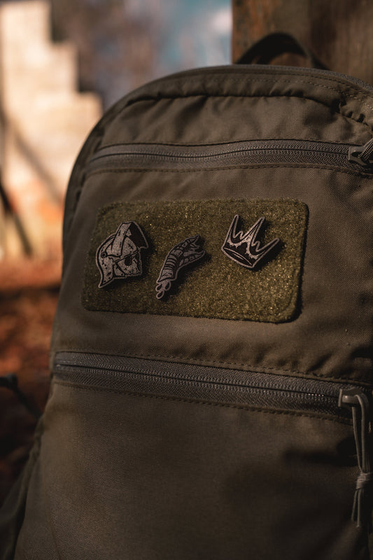 No Kings Leather Patch Set