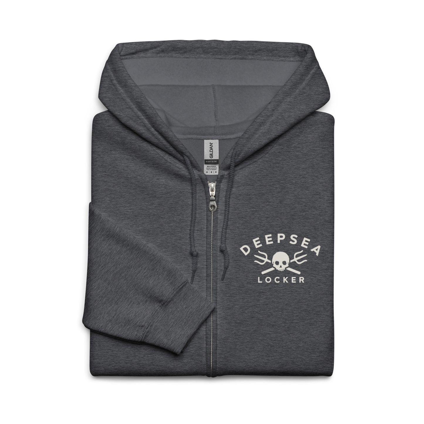 DEEPSEA Skull Trident Unisex heavy blend zip hoodie
