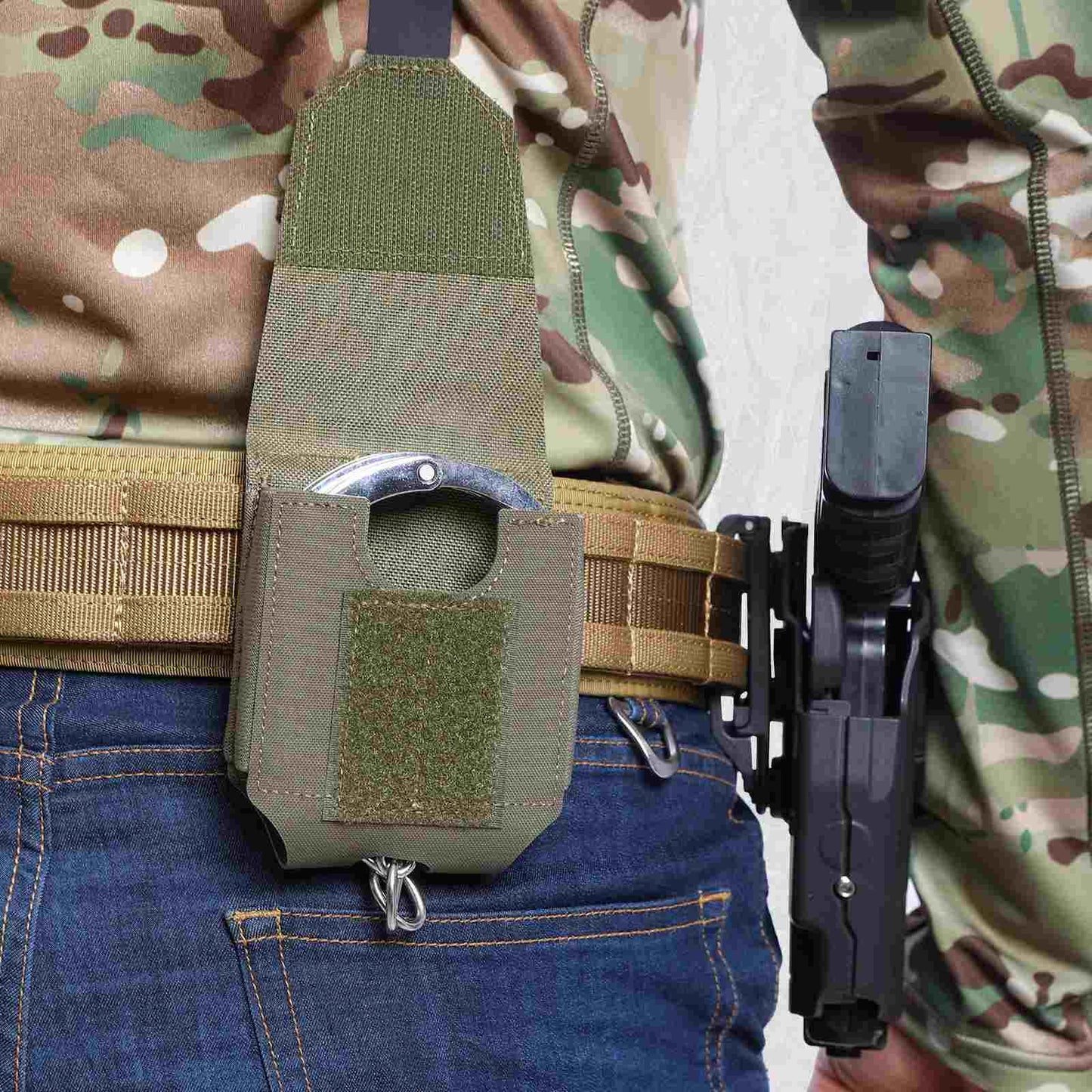 Votagoo Duty Handcuff Pouch – MOLLE Holster for Duty Belt