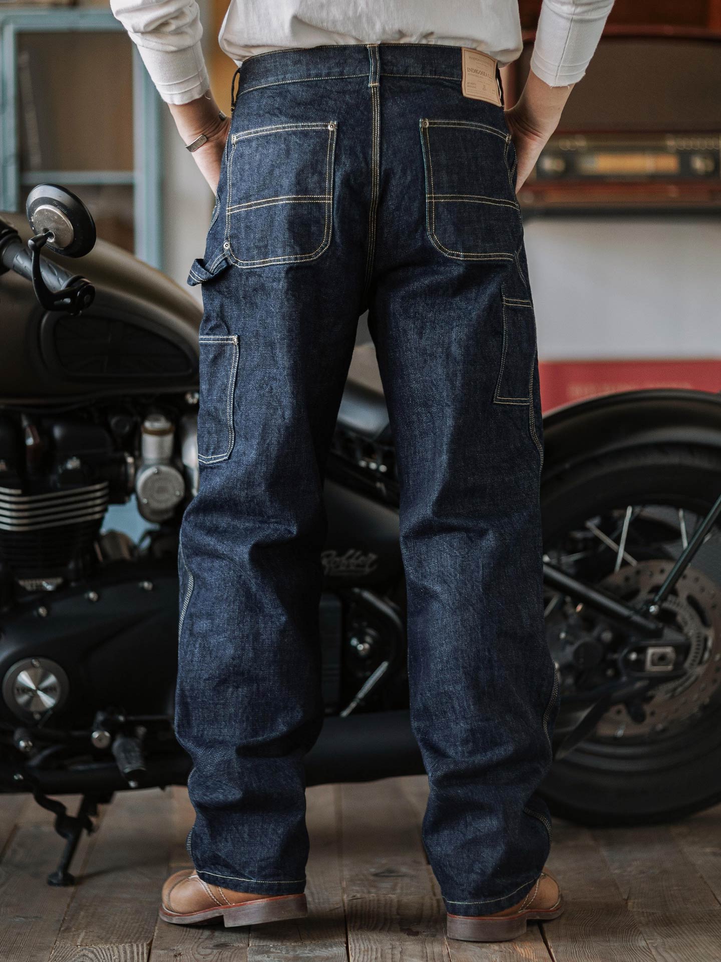 Raw Denim Vintage Double-Front Selvedge Jeans
