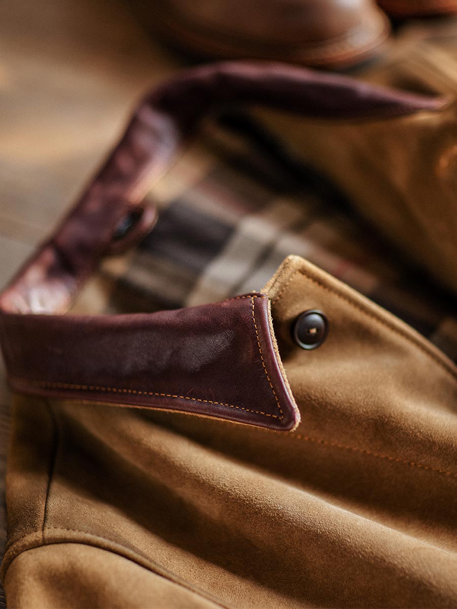 Classic Silhouette Leather Trucker Jacket