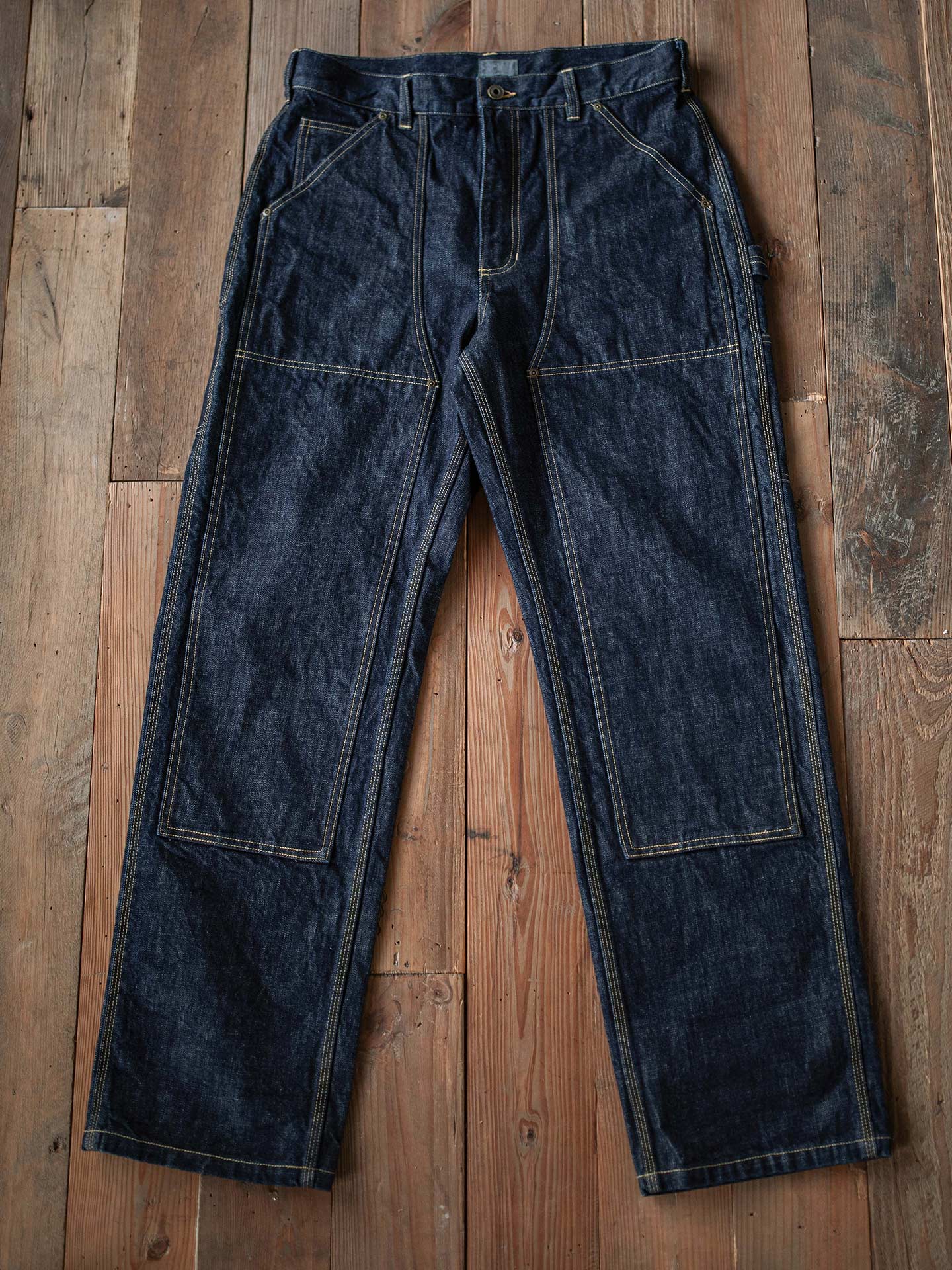 Raw Denim Vintage Double-Front Selvedge Jeans