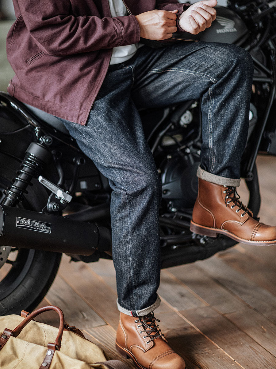 Selvedge Raw Denim Relaxed Tapered Jeans