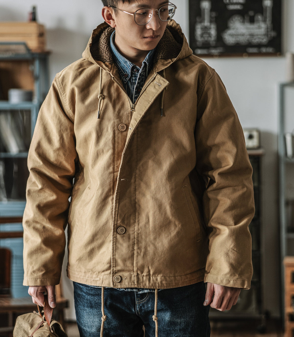 Sherpa Lined Deck Jacket