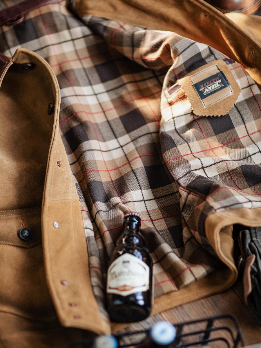 Classic Silhouette Leather Trucker Jacket