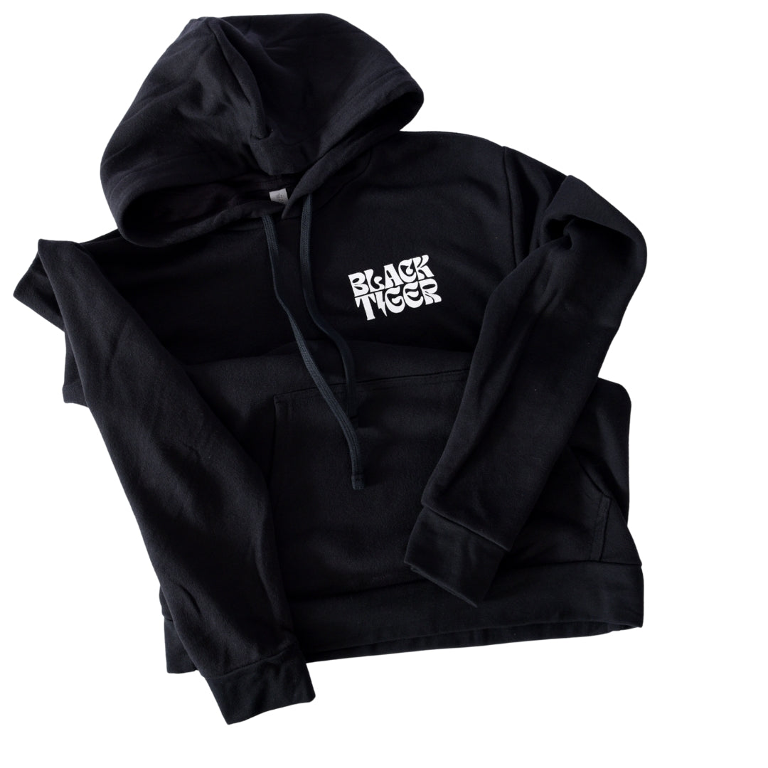 Attack Tiger Logo Hoodie Black