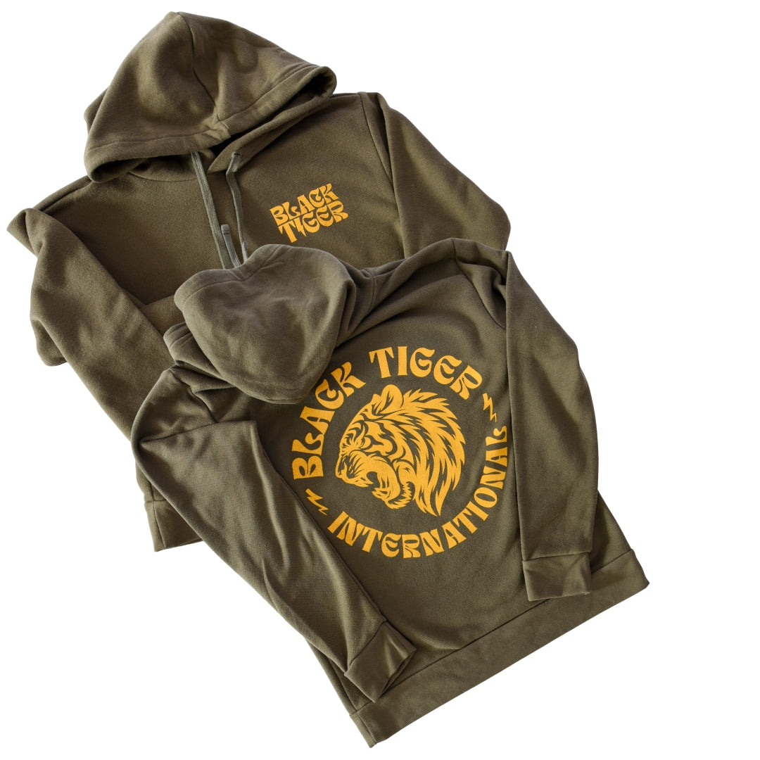 Attack Tiger Logo Hoodie OG Green