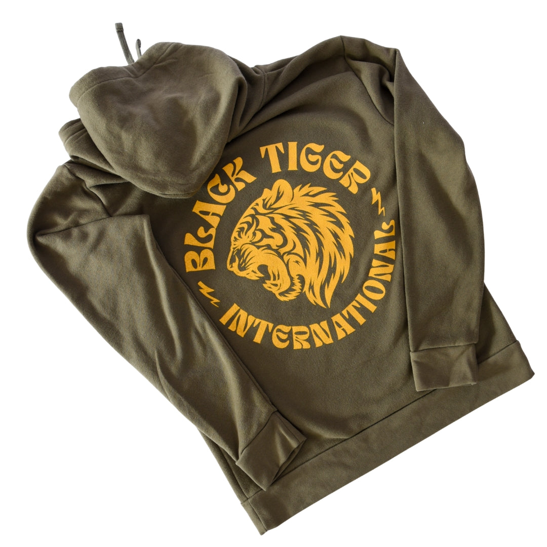 Attack Tiger Logo Hoodie OG Green