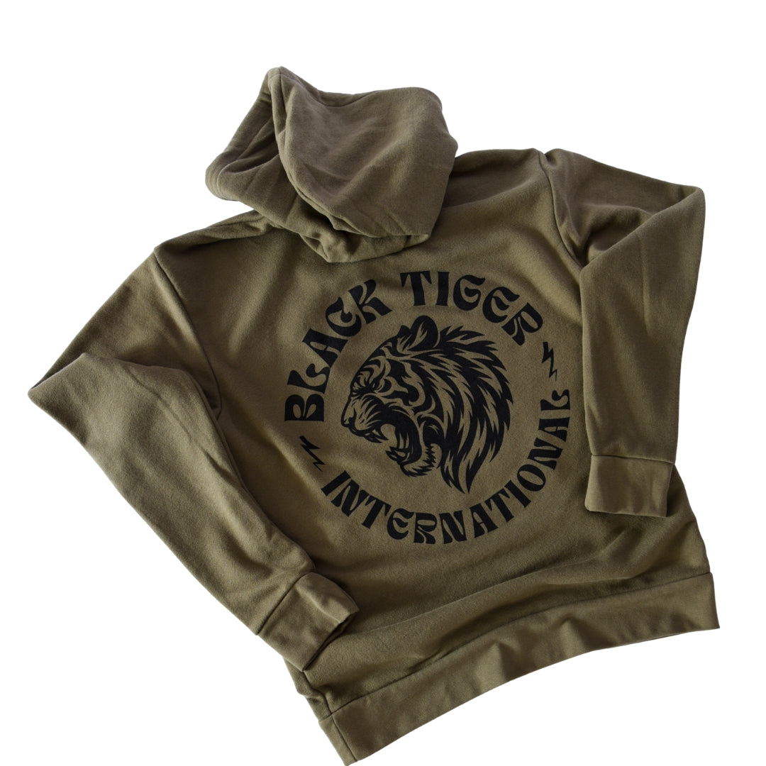 Attack Tiger Logo Hoodie OG Green
