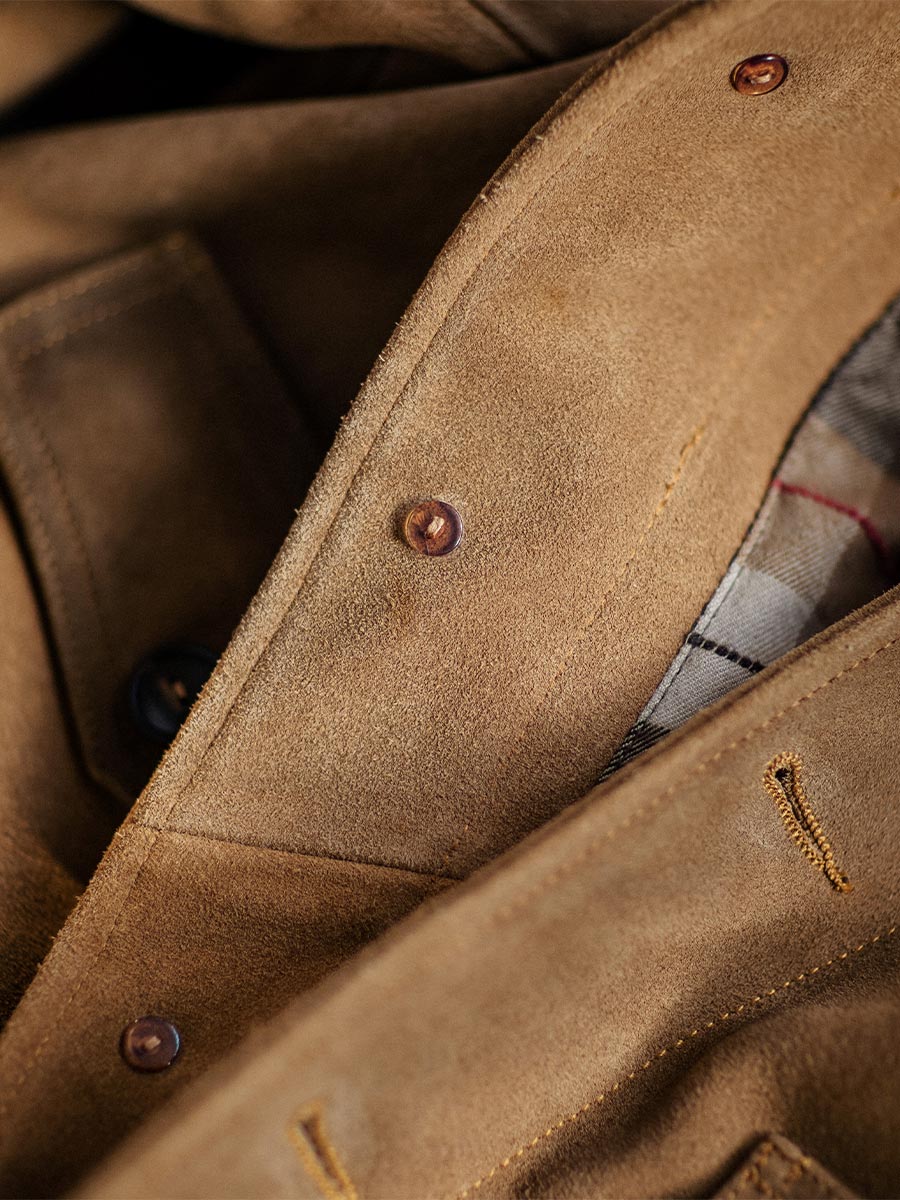 Classic Silhouette Leather Trucker Jacket