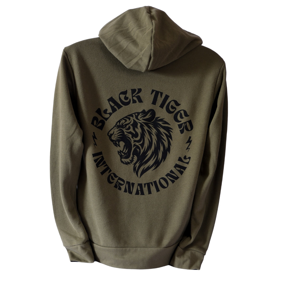 Attack Tiger Logo Hoodie OG Green
