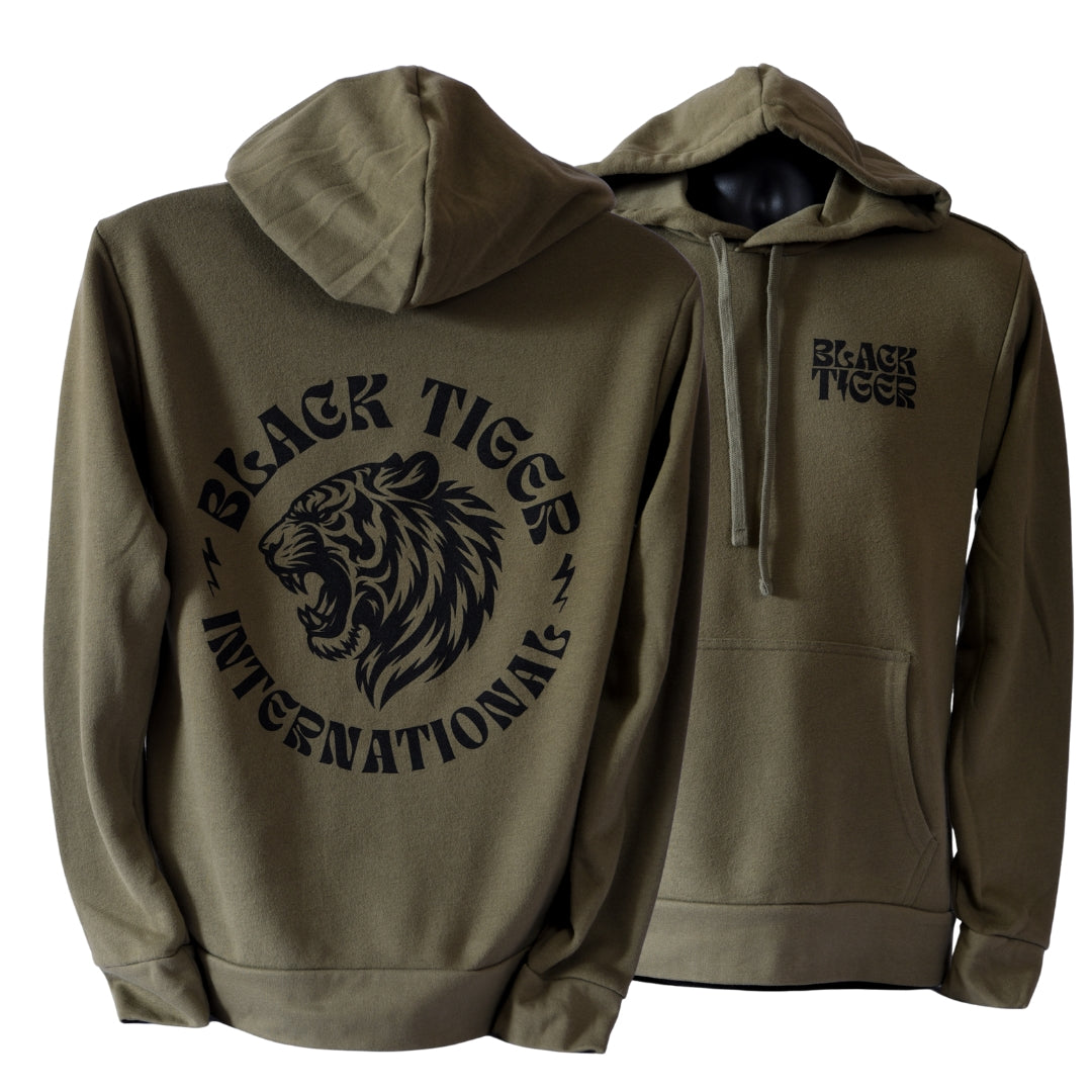 Attack Tiger Logo Hoodie OG Green