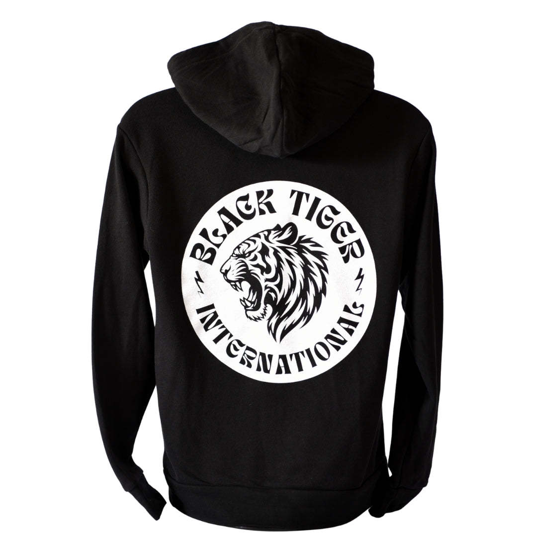 Attack Tiger Logo Hoodie Black