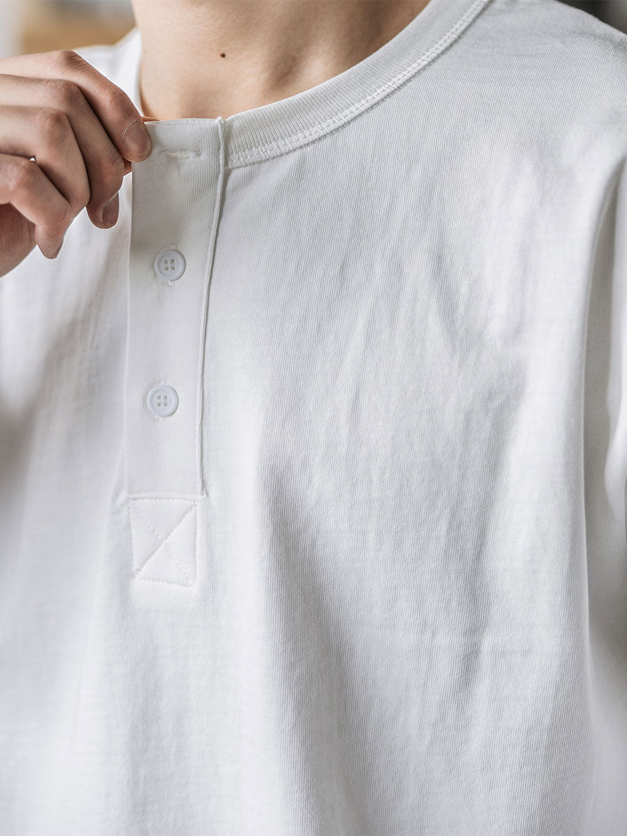 Vintage Long Sleeve Henley Shirt