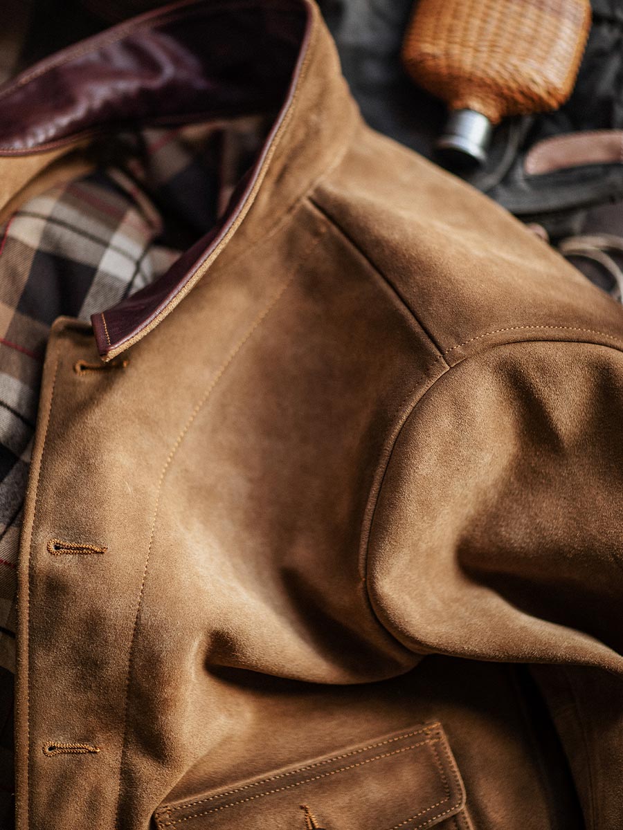 Classic Silhouette Leather Trucker Jacket