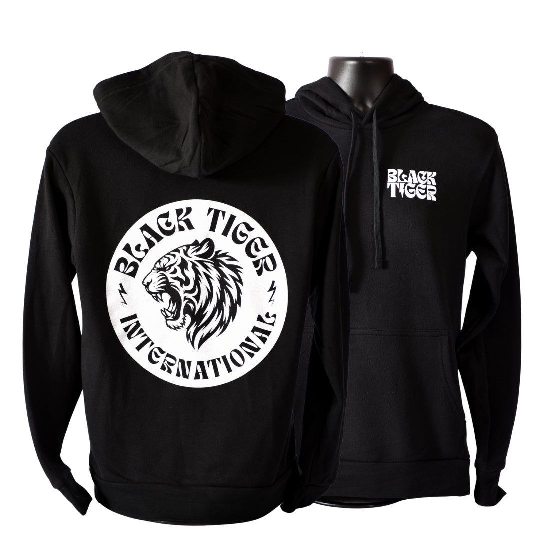 Attack Tiger Logo Hoodie Black