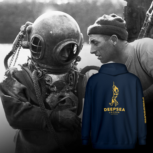 DeepSea Diver Vintage Unisex heavy blend zip hoodie