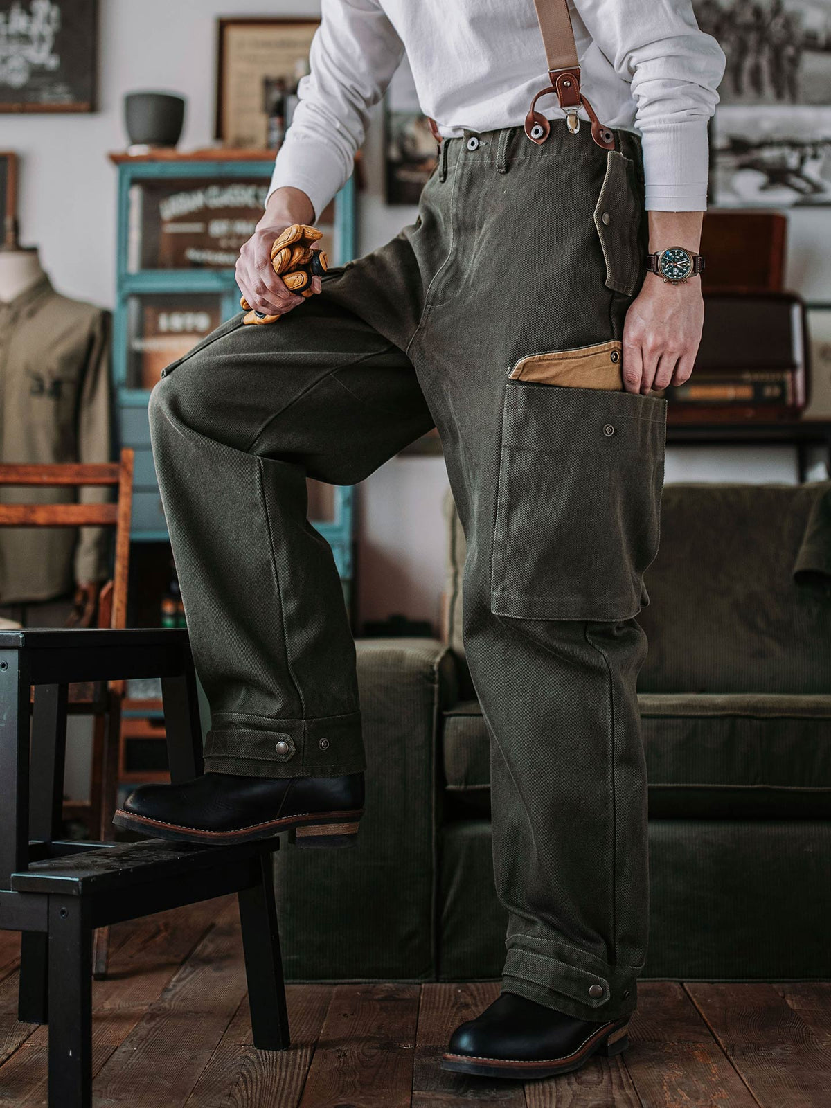 A10 Engineer Flight Pant -18 oz Twill Heavy-Duty Fabric