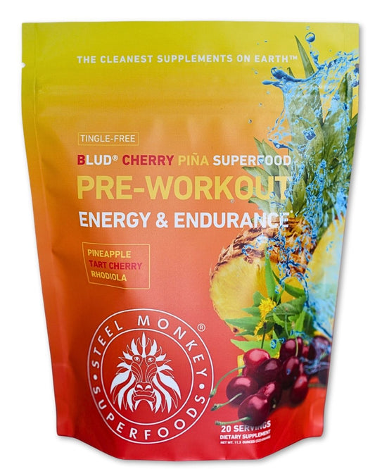 Blud® Cherry Piña Energy & Endurance Superfood Pre-Workout