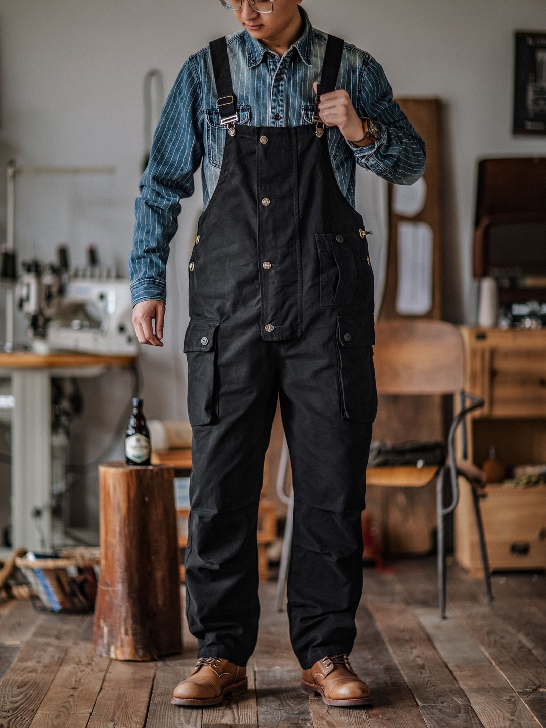 Pockets Dungaree Bibs Overall