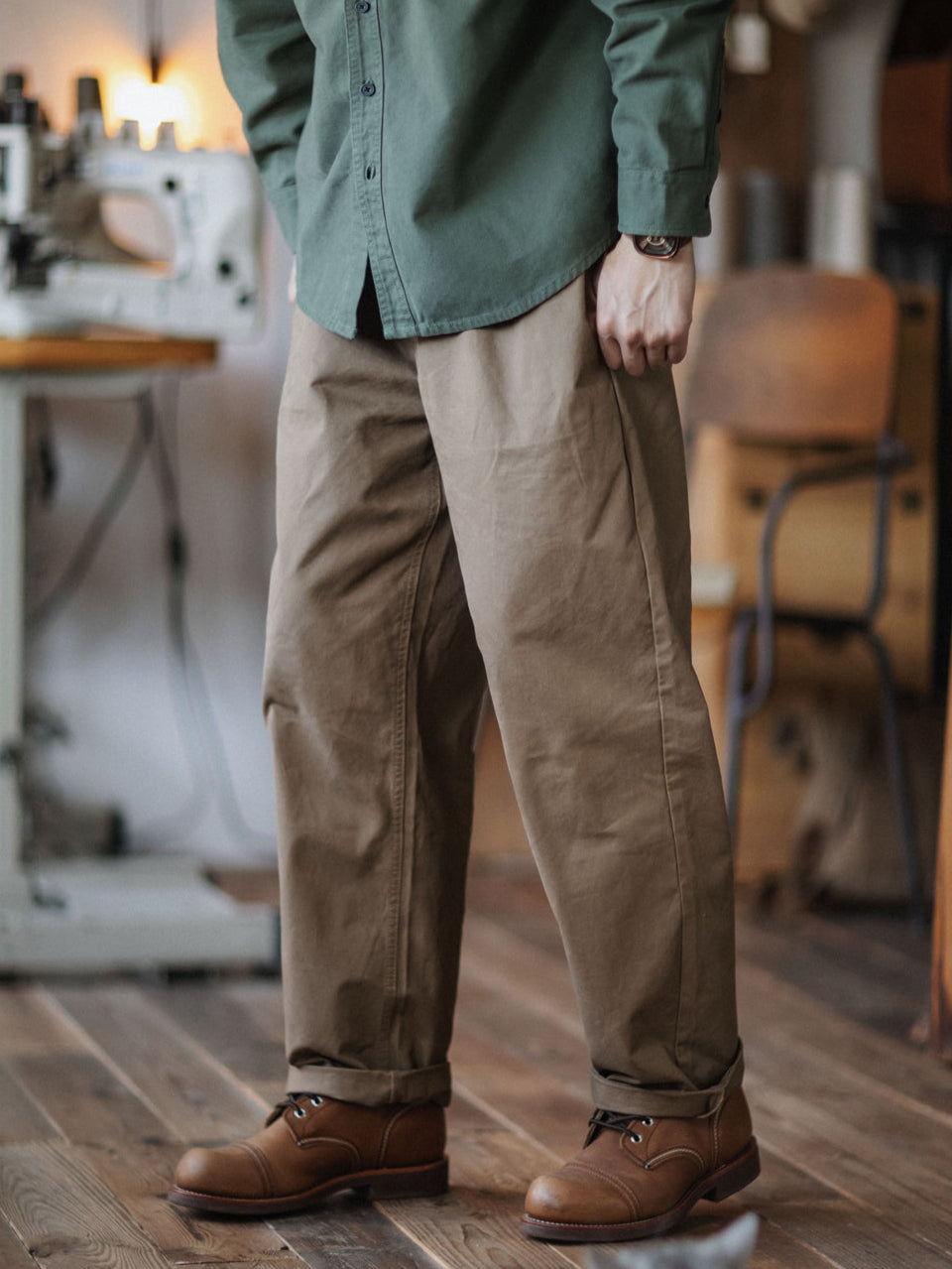 Washed Chino Officer’s Pant