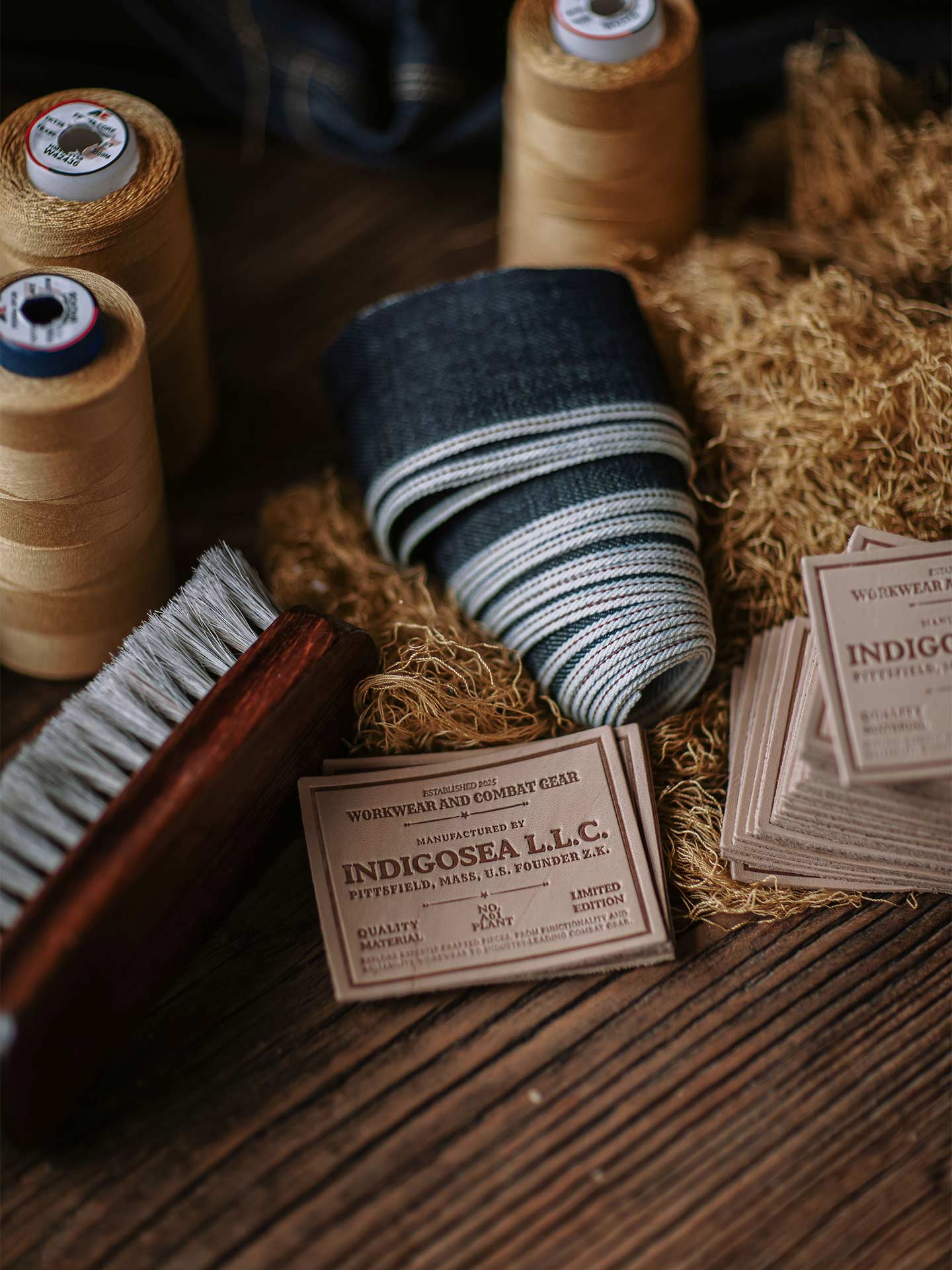 Raw Denim Vintage Double-Front Selvedge Jeans