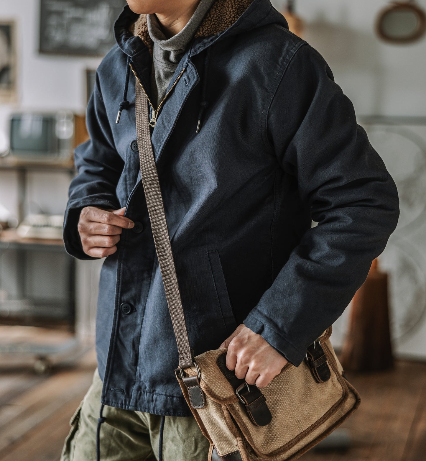 Sherpa Lined Deck Jacket