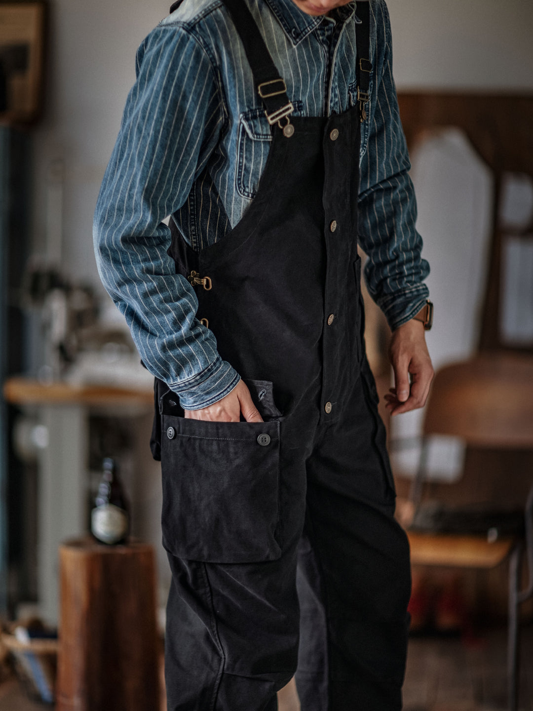 Pockets Dungaree Bibs Overall